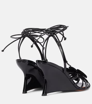 Wedge-Sandalen Orchid 85 aus Lackleder | Zimmermann