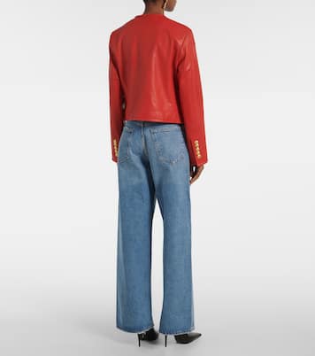 Andrea leather jacket | Veronica Beard