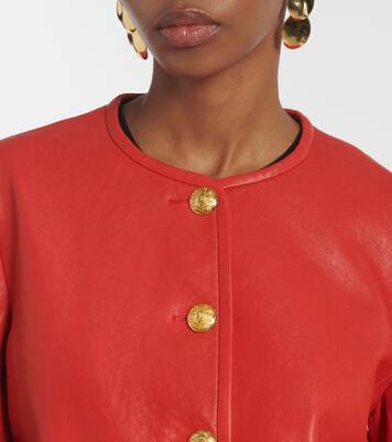 Andrea leather jacket | Veronica Beard