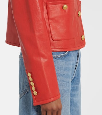 Andrea leather jacket | Veronica Beard