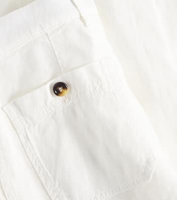 Dyed linen-blend pants | Brunello Cucinelli Kids