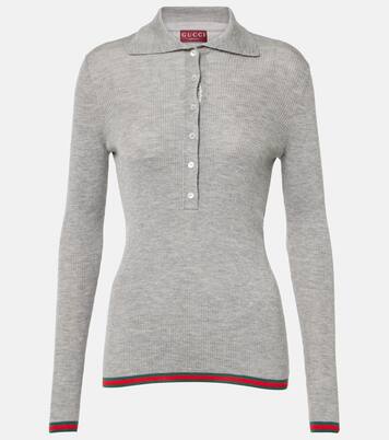 Cashmere and silk polo sweater | Gucci