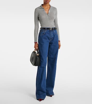 Cashmere and silk polo sweater | Gucci