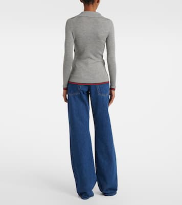 Cashmere and silk polo sweater | Gucci