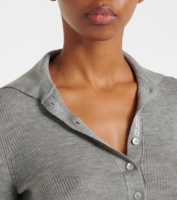Cashmere and silk polo sweater | Gucci