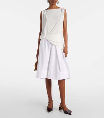 Midirock Salon aus Baumwollpopeline | Jacquemus