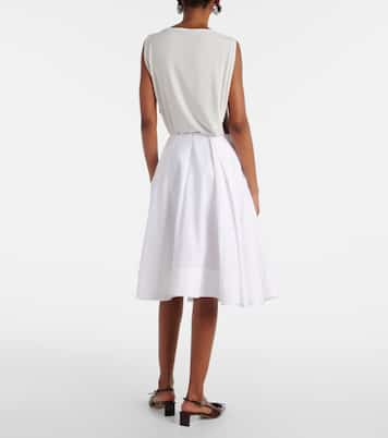 Midirock Salon aus Baumwollpopeline | Jacquemus