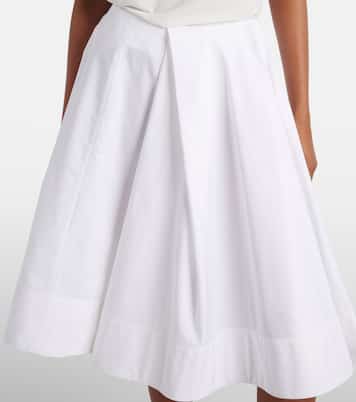 Midirock Salon aus Baumwollpopeline | Jacquemus