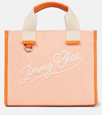Borsa in canvas con logo in pelle | Jimmy Choo