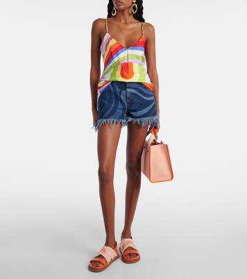 Borsa in canvas con logo in pelle | Jimmy Choo