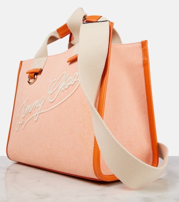 Borsa in canvas con logo in pelle | Jimmy Choo