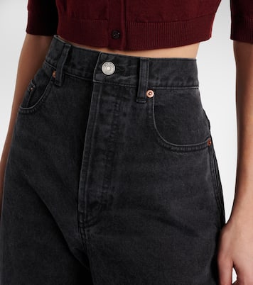 高腰阔腿牛仔裤 | Saint Laurent