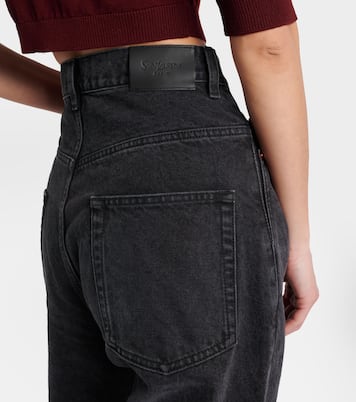 高腰阔腿牛仔裤 | Saint Laurent