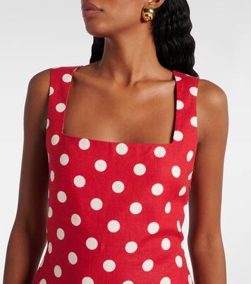 Robe Alice en lin à pois | Posse