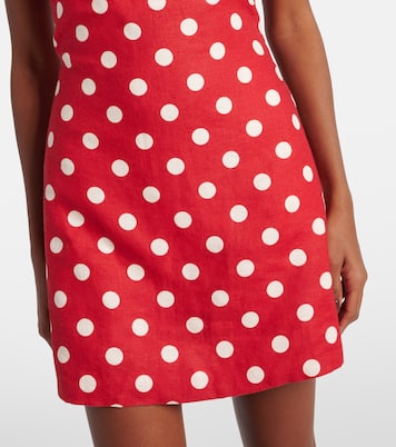 Robe Alice en lin à pois | Posse