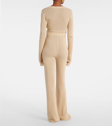 Lennon knitted cotton-blend flared pants | Posse