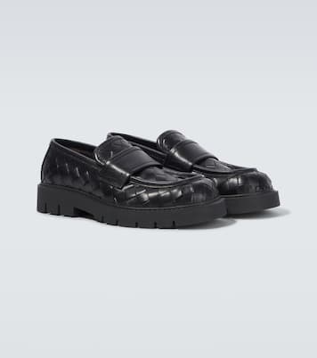 Mocassini Haddock in pelle Intrecciato | Bottega Veneta