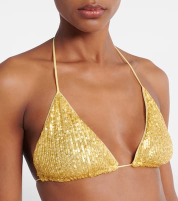 Bikini Criss Cross mit Pailletten | Norma Kamali