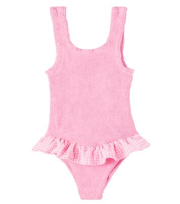 Costume intero Denise con finiture a quadretti | Hunza G Kids