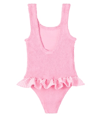 Costume intero Denise con finiture a quadretti | Hunza G Kids