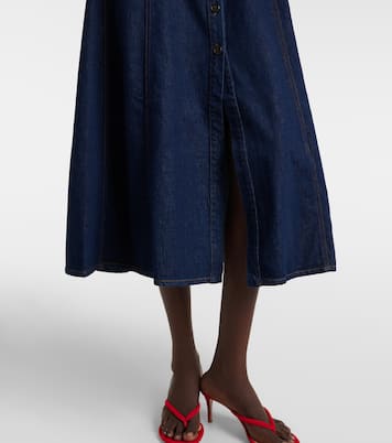 x Argent - Abito midi in denim Farrow  | Citizens of Humanity