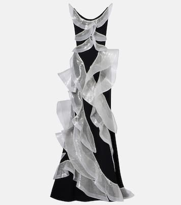 Robe longue Refraction à sequins | Maticevski