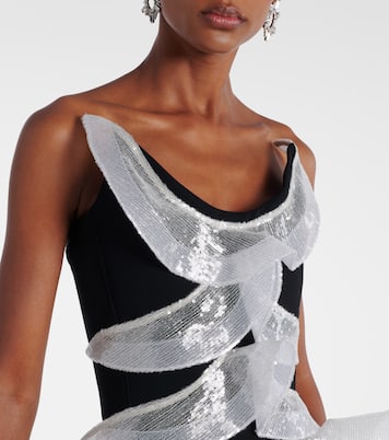 Robe longue Refraction à sequins | Maticevski