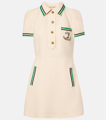 Chez Valentino Crepe Couture minidress | Valentino