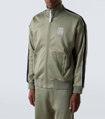 Chaqueta deportiva de jersey con anagrama | Loewe