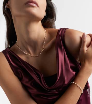 Halskette Pearl Classics aus 18kt Gelbgold mit Süßwasserperlen | David Yurman