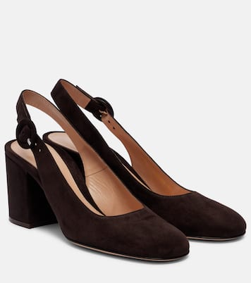 Suede slingback pumps | Gianvito Rossi
