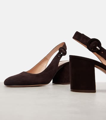 Suede slingback pumps | Gianvito Rossi
