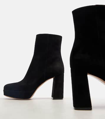 Ankle Boots Daisen 95 aus Veloursleder | Gianvito Rossi