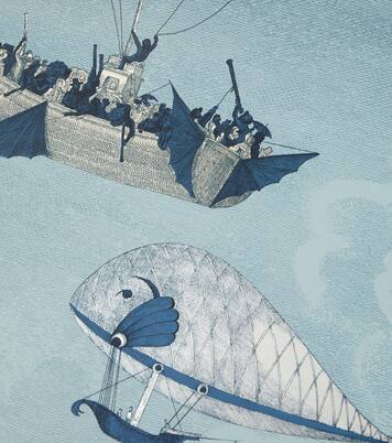 x Cole & Son - Carta da parati Macchine Volanti | Fornasetti