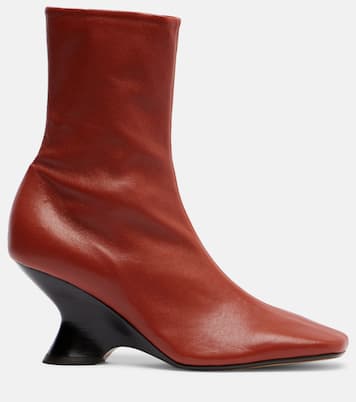 Ankle Boots 75 aus Leder | Dries Van Noten