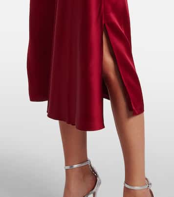 Robe de cocktail en satin à cristaux | Erdem