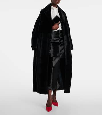 Km Fur 85 crêpe satin mules | Christian Louboutin