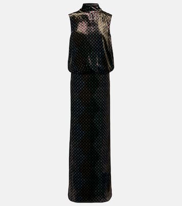 Bedrucktes Maxikleid aus Satin | Dries Van Noten