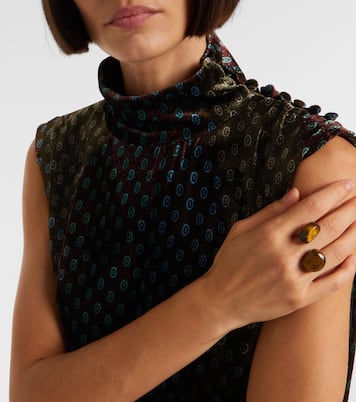 Bedrucktes Maxikleid aus Satin | Dries Van Noten