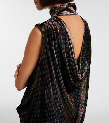 Bedrucktes Maxikleid aus Satin | Dries Van Noten