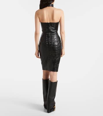 Minikleid aus Leder | Balmain