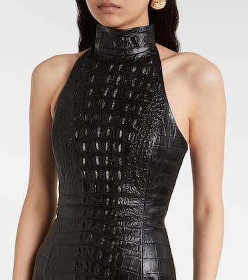 Minikleid aus Leder | Balmain