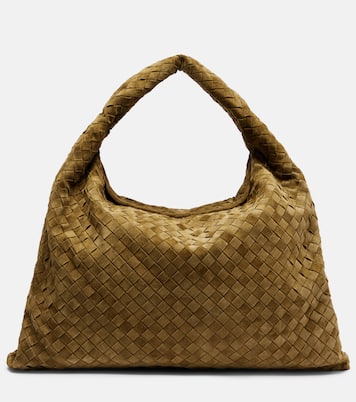 Schultertasche Hop Large aus Veloursleder | Bottega Veneta