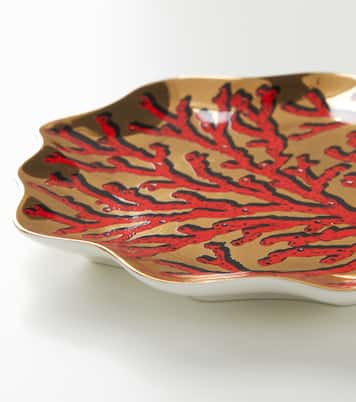 Sirena Coral porcelain decorative tray | Jonathan Adler