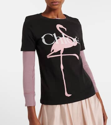 Logo cotton jersey T-shirt | Chloé