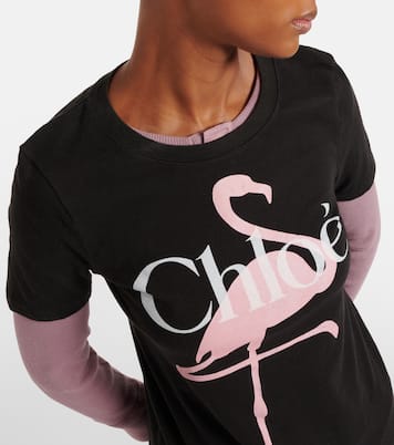 Logo cotton jersey T-shirt | Chloé