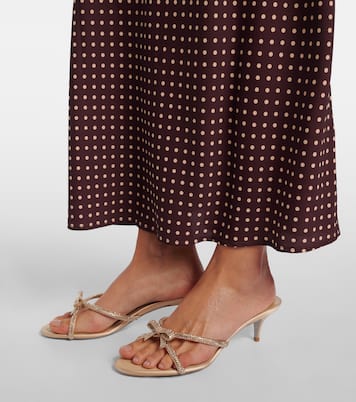 Bow-detail crystal-embellished sandals | Rene Caovilla