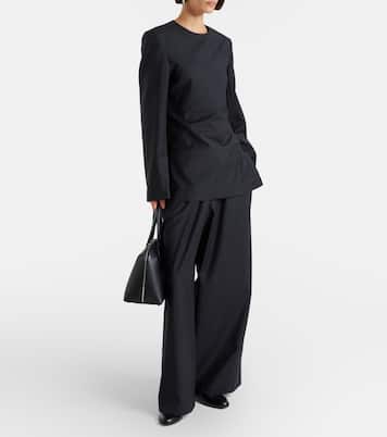 Weite Hose aus Wolle | Toteme