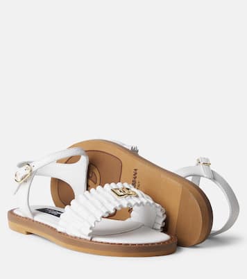 Sandalen DG aus Leder | Dolce&Gabbana Kids