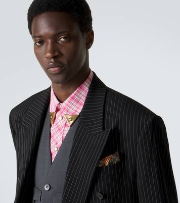 Mouchoir de poche en soie imprimé | Versace